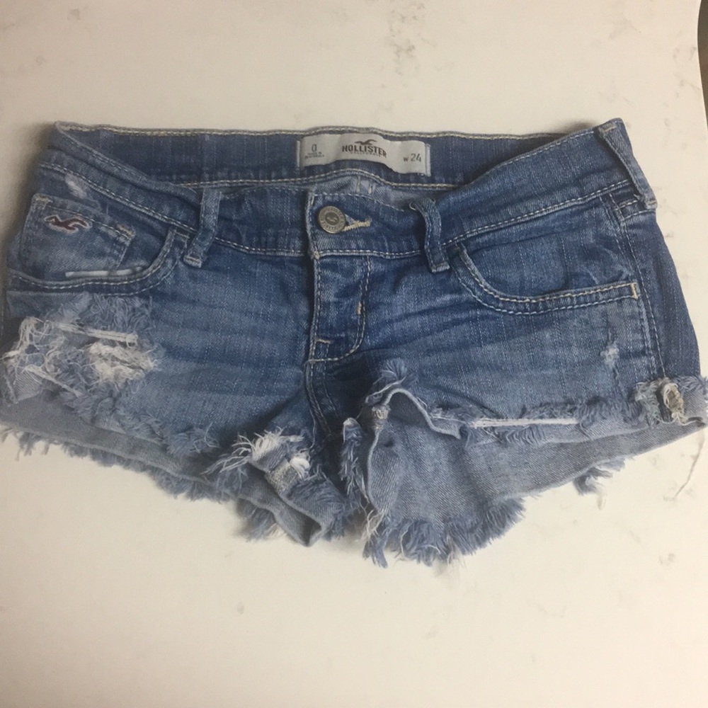 Hollister Denim Low-Rise Shorts